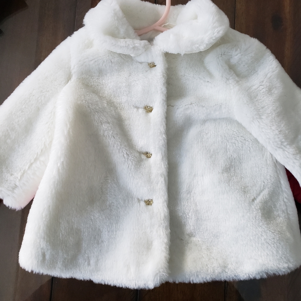 Janie and jack whote coat
